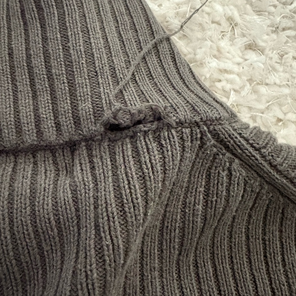 Calvin Klein Men's Dark Gray Half-Zip Sweater - Picture 5 of 6